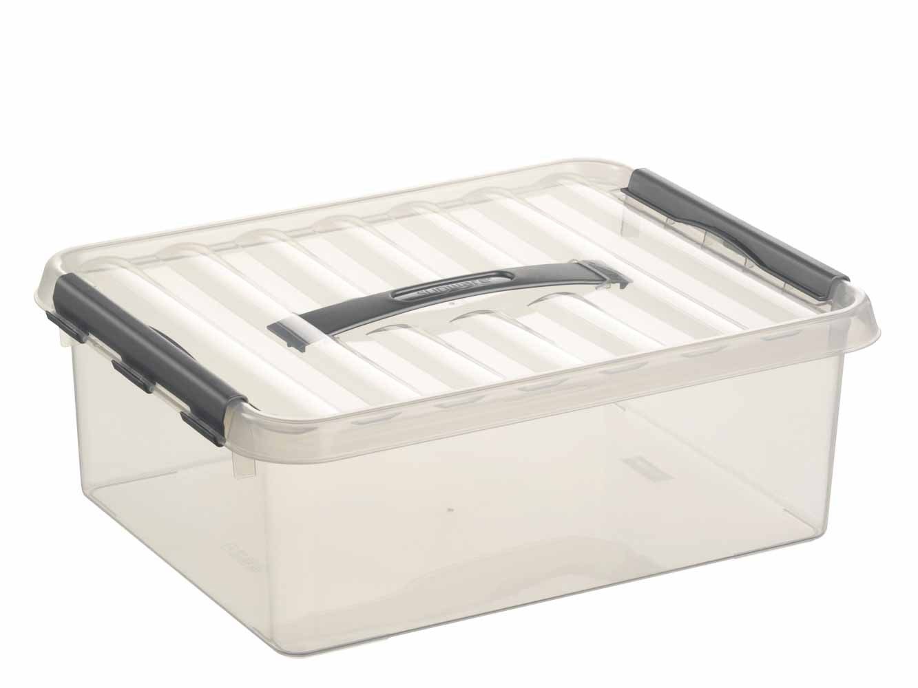 Sunware Aufbewahrungsbox Q-Line Box transparent 12 Ltr., Zur Aufbewahrung von Lebensmitteln geeignet