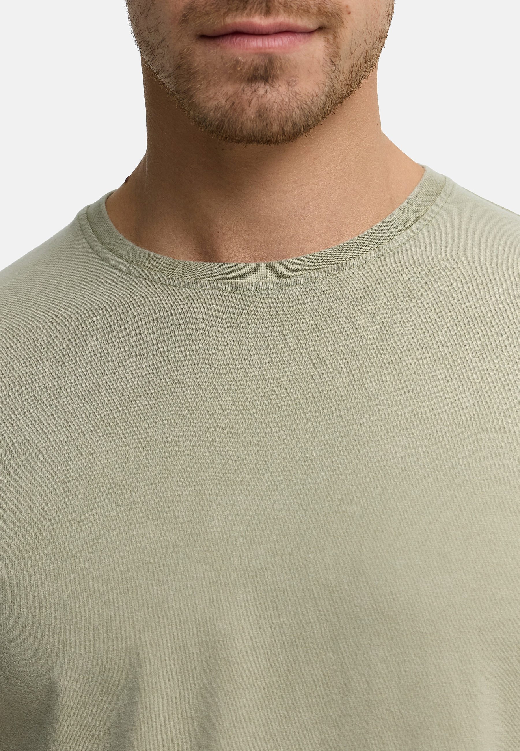 INDICODE T-Shirt Herren INHerbst Herrenshirt Rundhalsausschnitt in weicher Baumwollqualität mit bequemer Passform – Bild 4 von 5