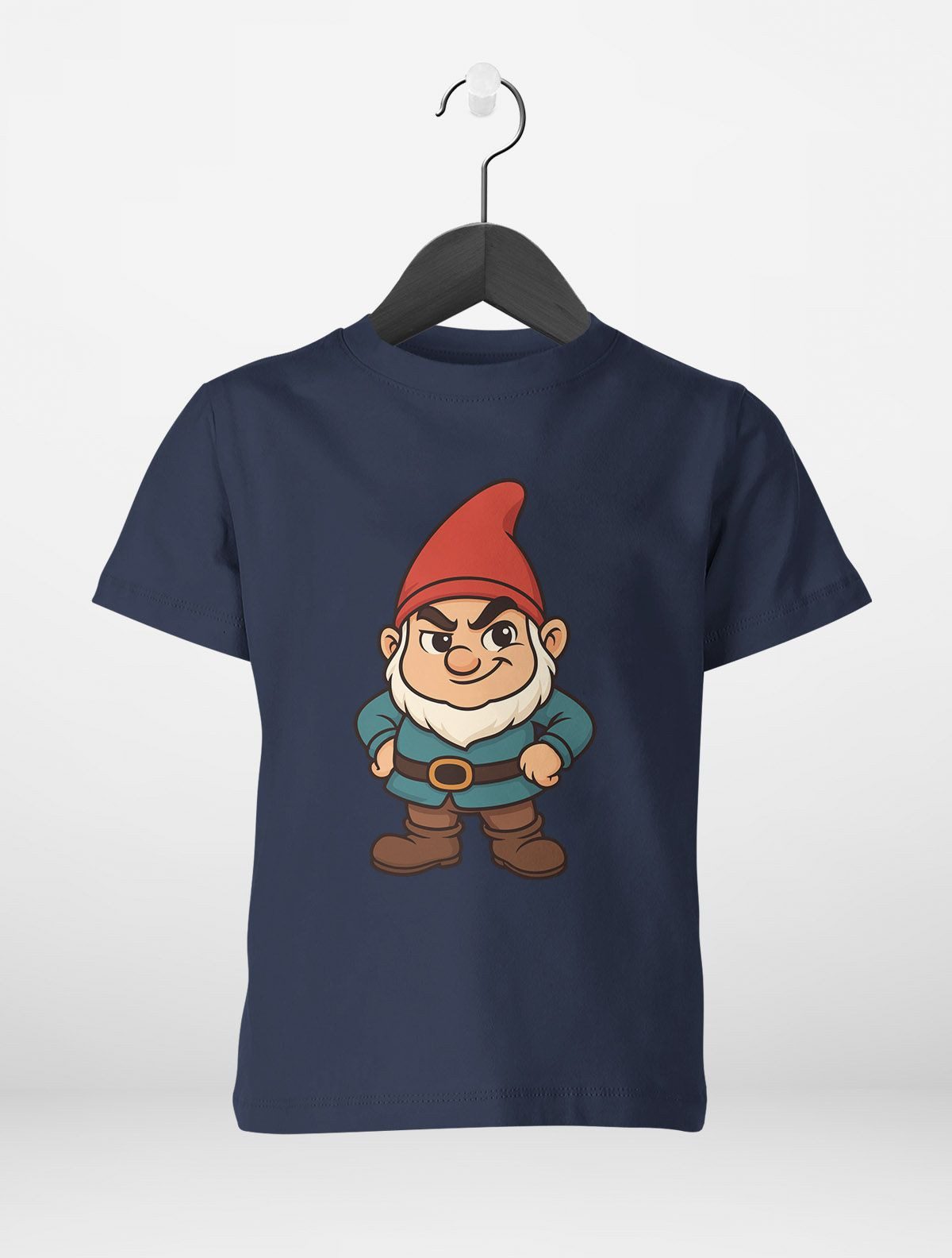 MoonWorks Print-Shirt Kinder T-Shirt Jungen Gartenzwerg Wichtel Aufdruck lustig Printshirt