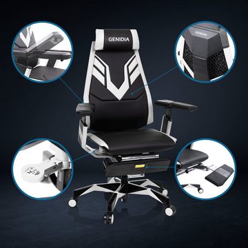 hjh OFFICE Drehstuhl Gamingstuhl GENIDIA ELITE PRO Kunstleder (1 St), Bürostuhl Gaming ergonomisch