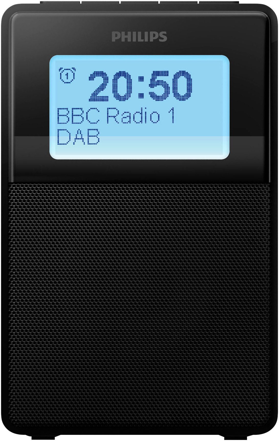 Philips TAR 5100 Uhrenradio (Digitalradio (DAB), FM-Tuner, UKW mit RDS, 2,5 W, Radiowecker, DAB+/UKW, Sleep-Timer,Doppelalarm,Spritzwasserschutz IPX4)