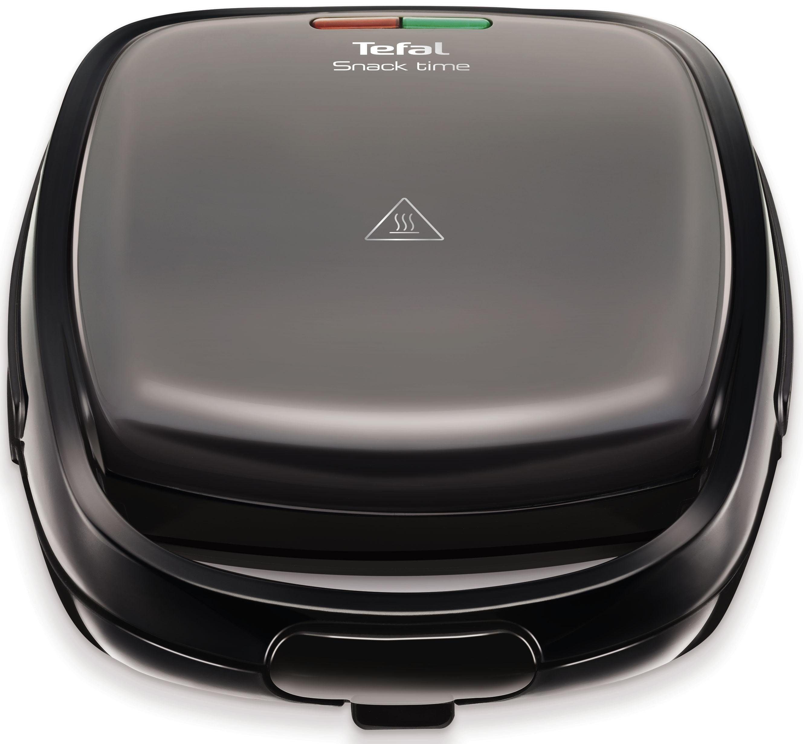 Tefal 2-in-1-Sandwichmaker SW341B, 700 W, 2 herausnehmbare, antihaftbeschichtete Plattensets inklusive