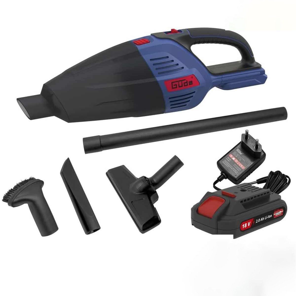 Güde Akku-Handstaubsauger Handstaubsauger Staubsauger HSS 18-201-05 inkl. 18V Akku, Ladegerät