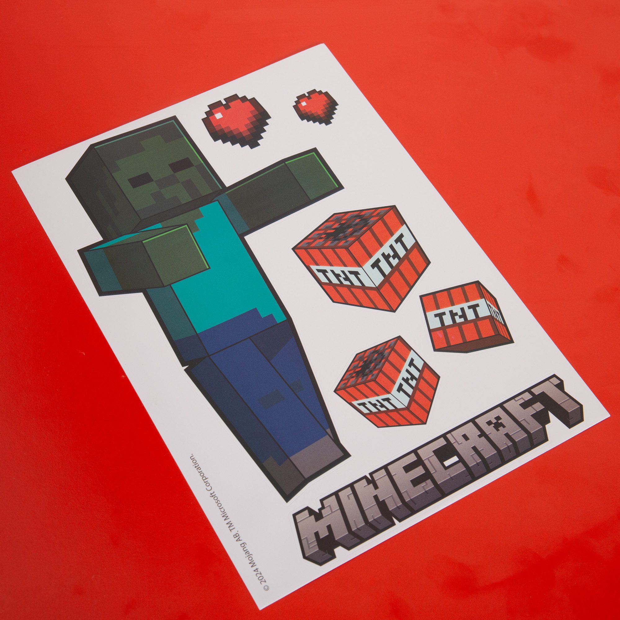 Minecraft Wandtattoo - Sticker Minecraft-Charakter, selbtklebende günstig online kaufen