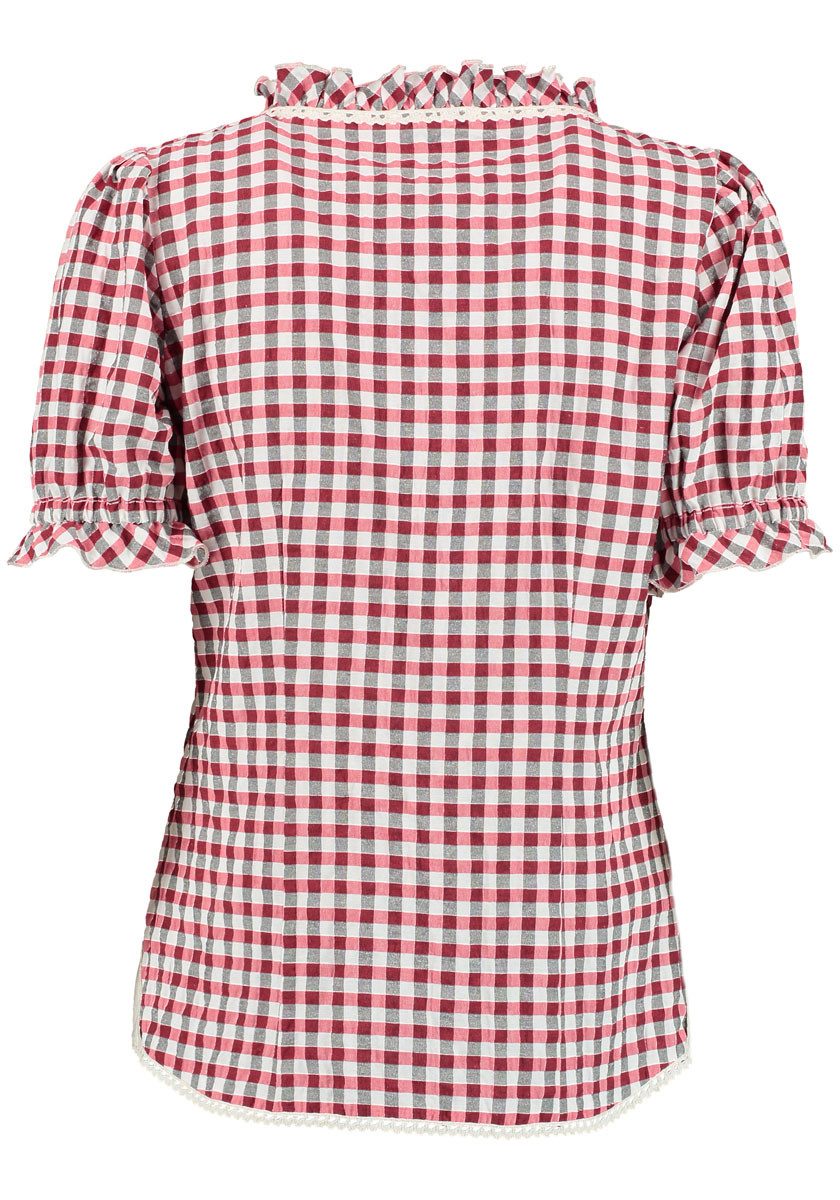 OS Trachten Trachtenbluse Acurus Tailliert, Rundhalsausschnitt, günstig online kaufen