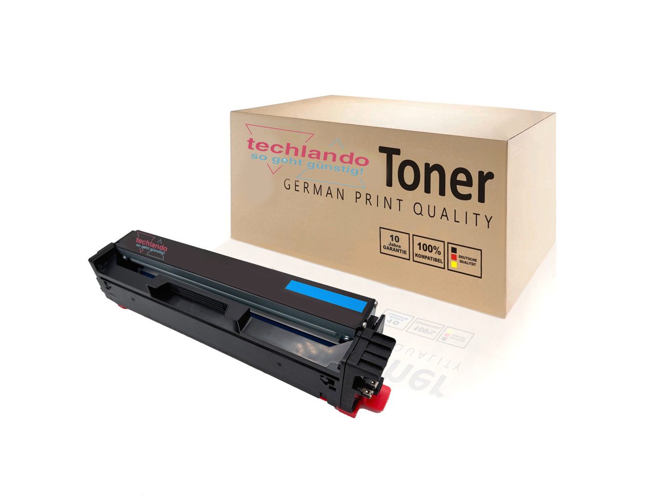 Techlando Tonerpatrone Techlando Green Toner REBUILD mit Chip C3220C0 Farbe: Cyan