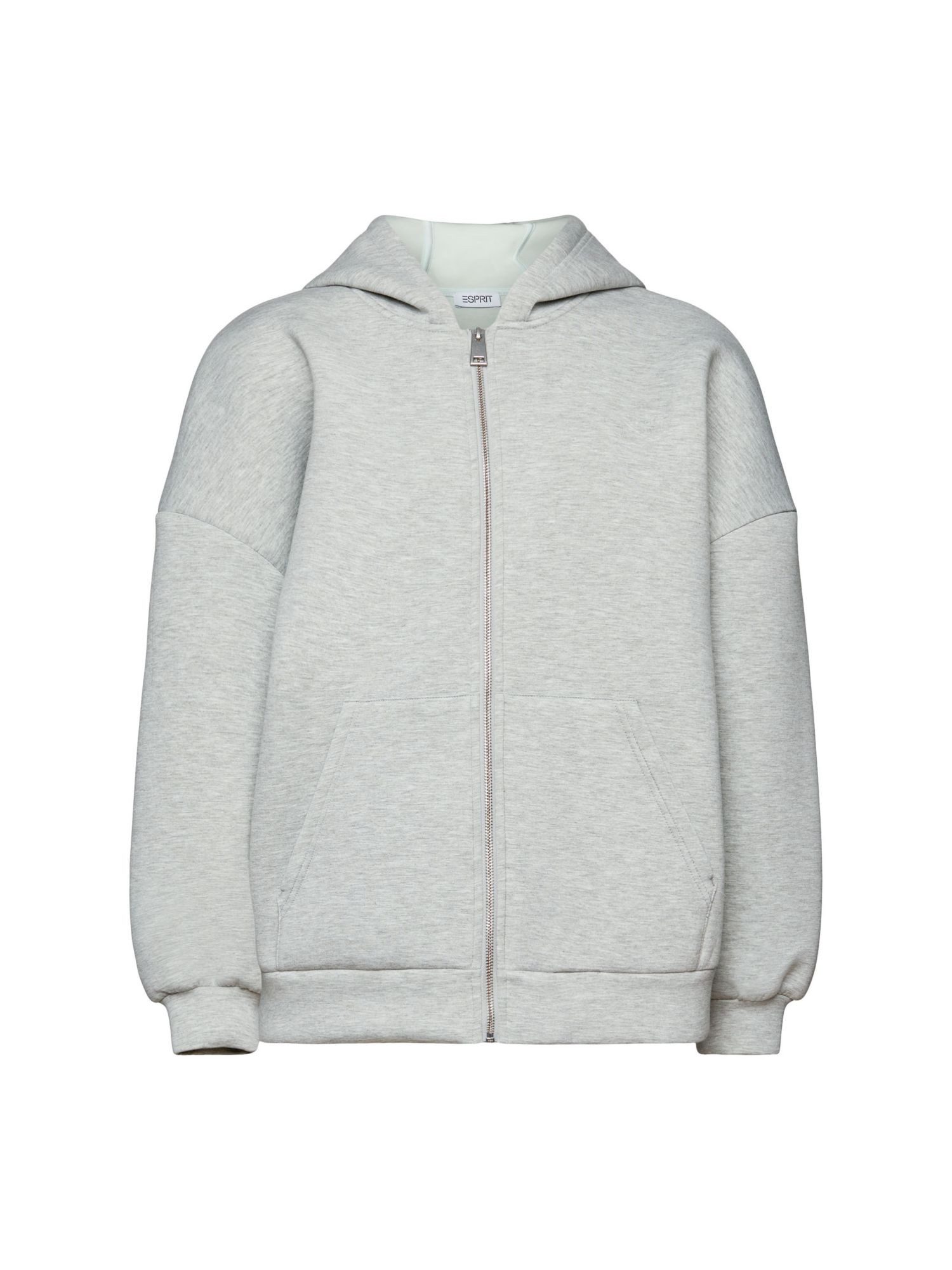 Esprit Sweatjacke Oversize Hoodie aus Scuba (1-tlg)