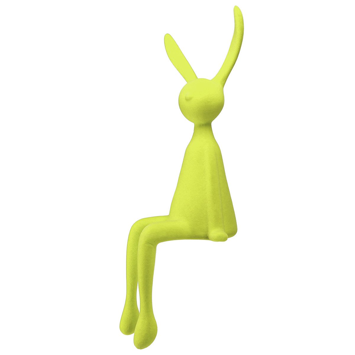 Florists Products Osterhase Kantenhocker Hase für Osterdekoration mit beflockter Oberfläche