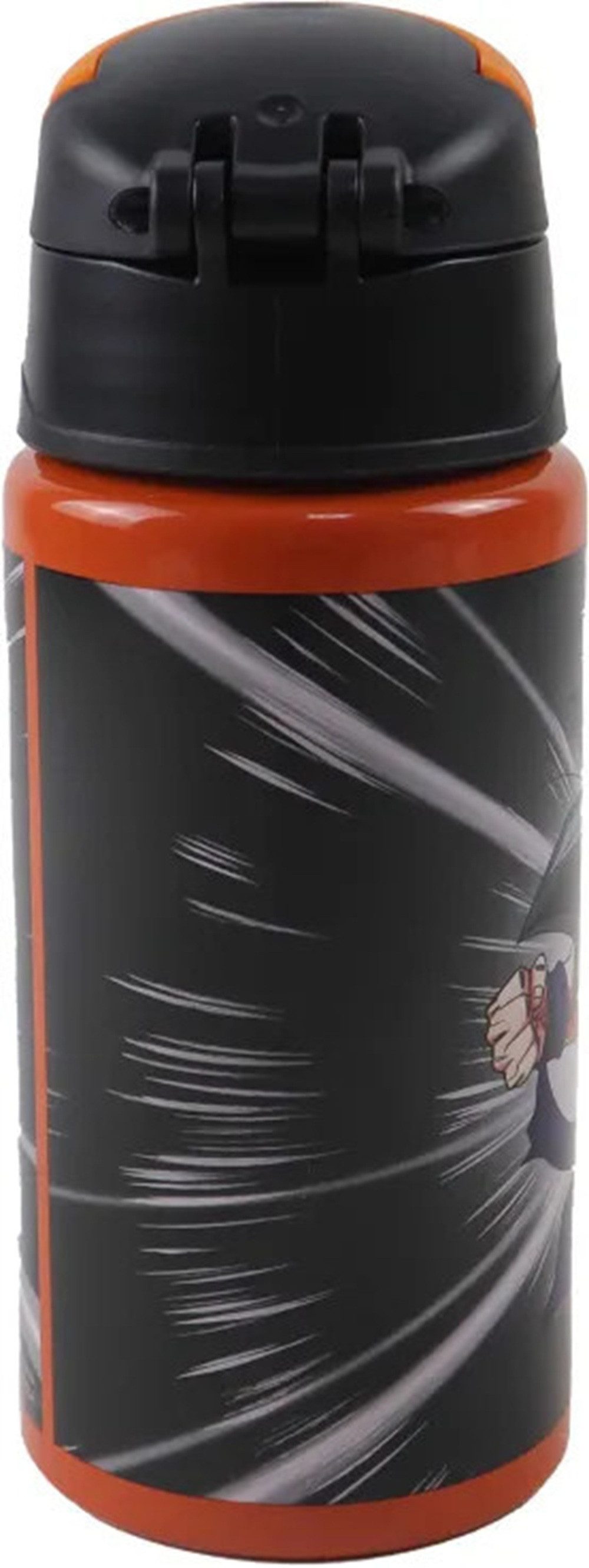 Dragon Ball Trinkflasche Dragon Ball Aluminiumflasche mit Haken 500 ml, Flasche mit Schutzkappe und Staubschutz