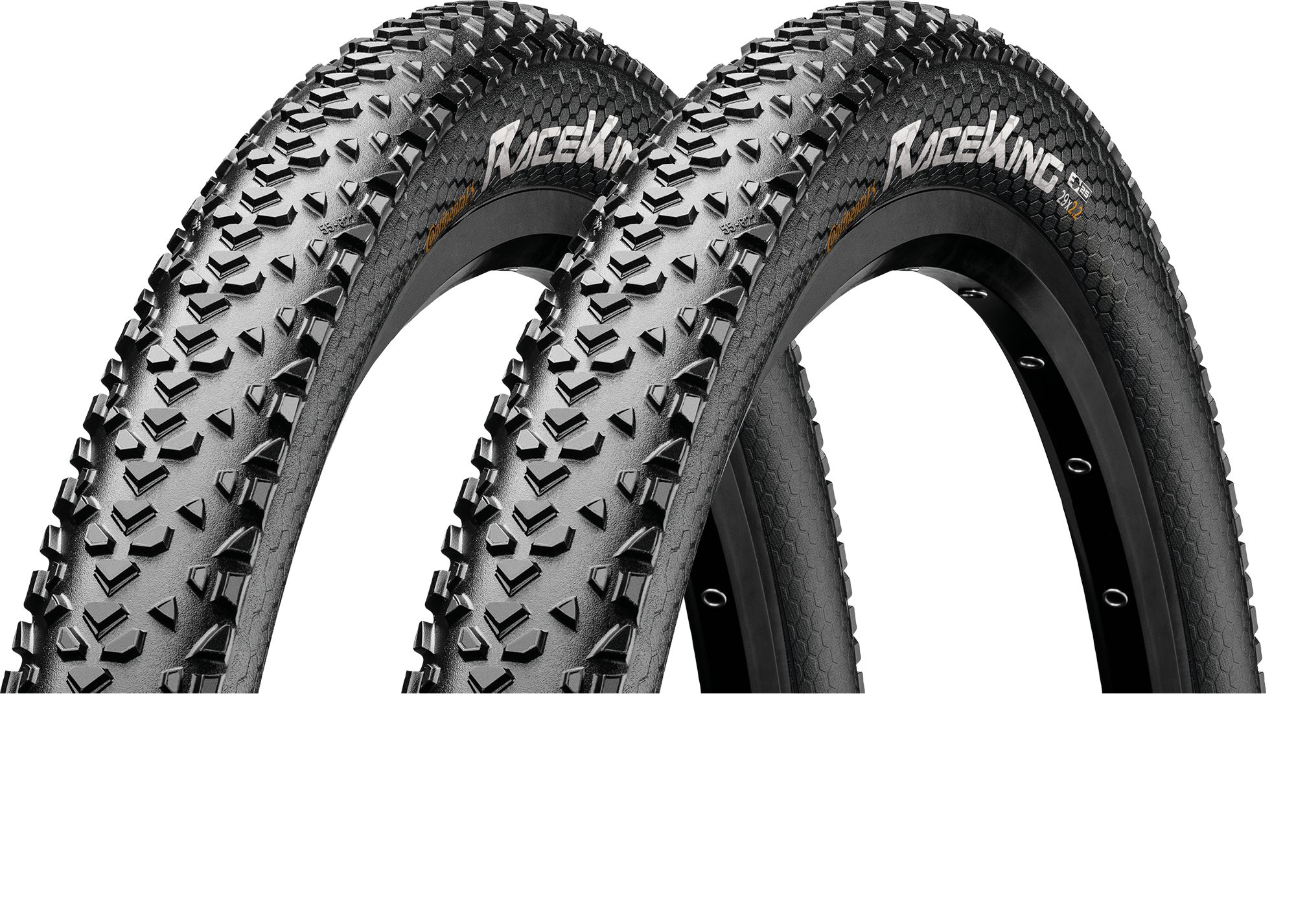 CONTINENTAL Fahrradreifen 2x Continental Race King 50-622, 29x2.00