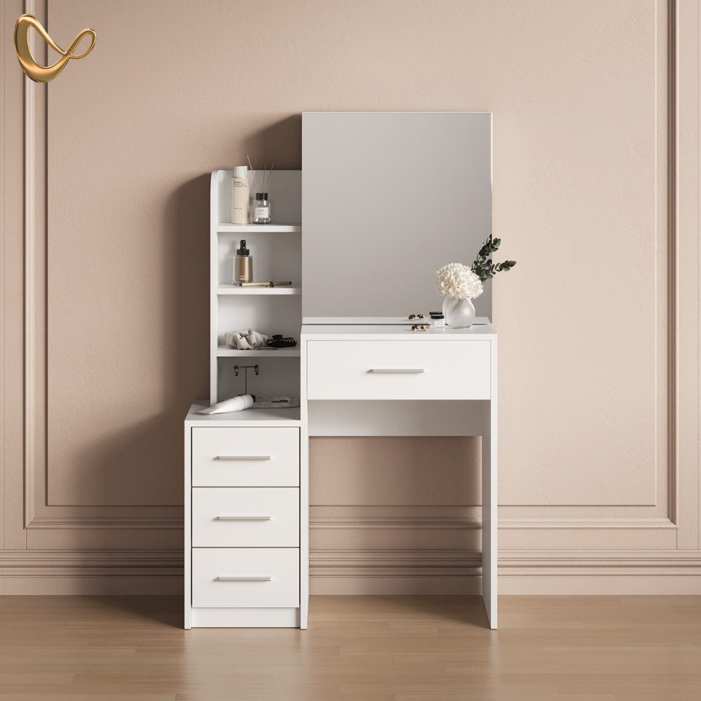 Livinity® Schminktisch Loreta, Weiß, 80 cm günstig online kaufen