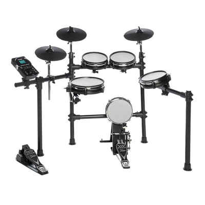 FAME E-Drum, DD-6600 E-Drum Set, Elektronisches Schlagzeug-Set mit 408 Sounds, Du