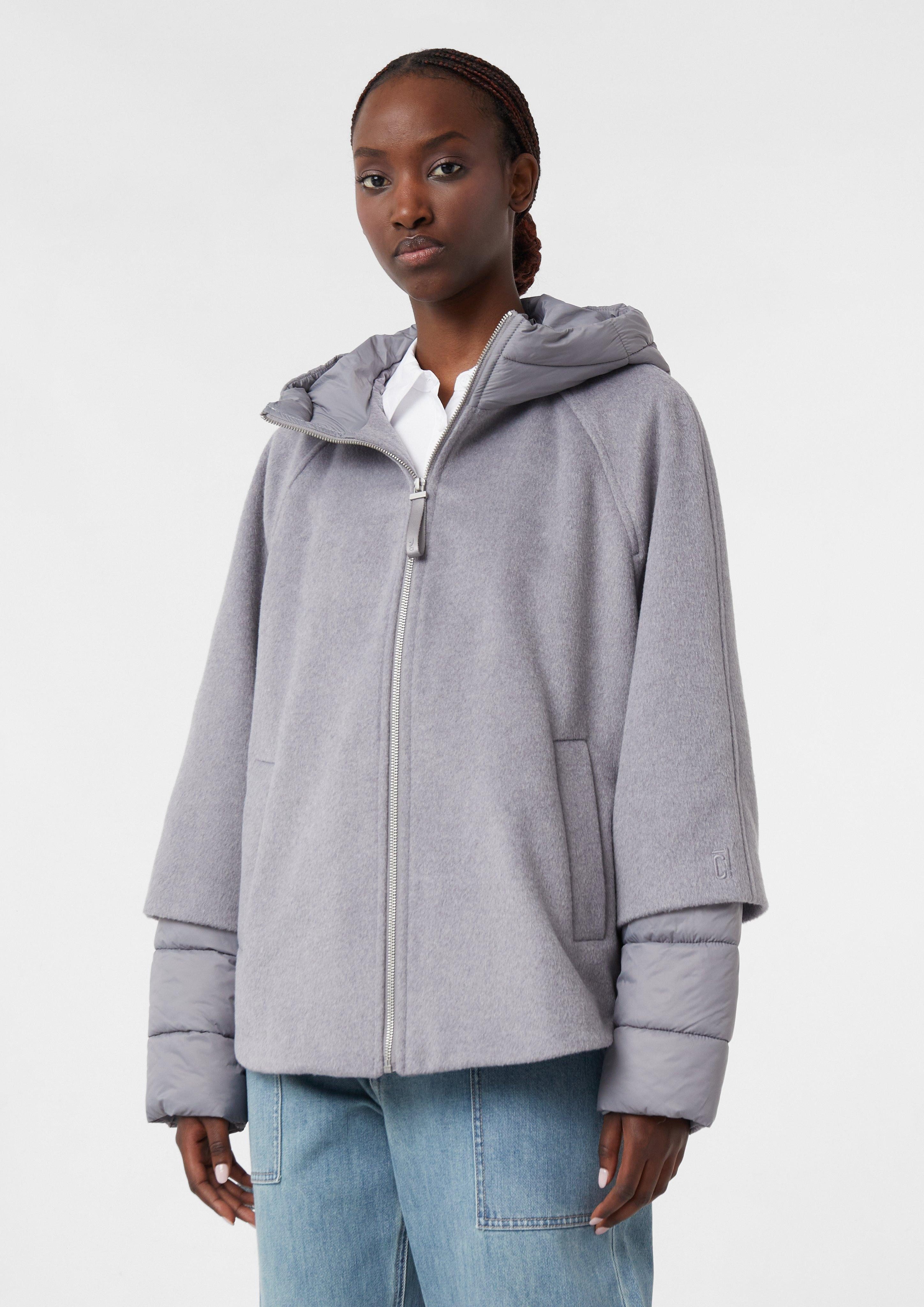comma casual identity Kurzjacke Flanell-Cape mit günstig online kaufen