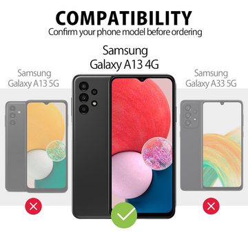 MyGadget Handyhülle Silikon Hülle für Samsung Galaxy A13 4G, Zweilagige mit Kameraschutz Cover mit Innenfutter & Silikon außen