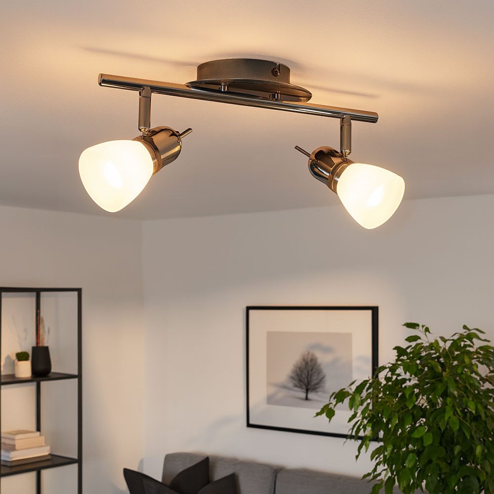 Esto Deckenleuchte, Leuchtmittel nicht inklusive, Spot Deckenlampe Innen Spotleuchte Strahler 2 flammig E14