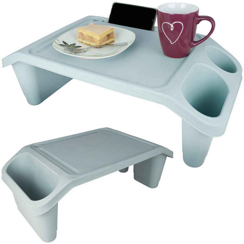 Koopman Tabletttisch Bett-Serviertablett Farbwahl Tablett Bett Tisch Serviertisch, Beistelltisch Couchtablett Betttisch Frühstück Frühstückstablett