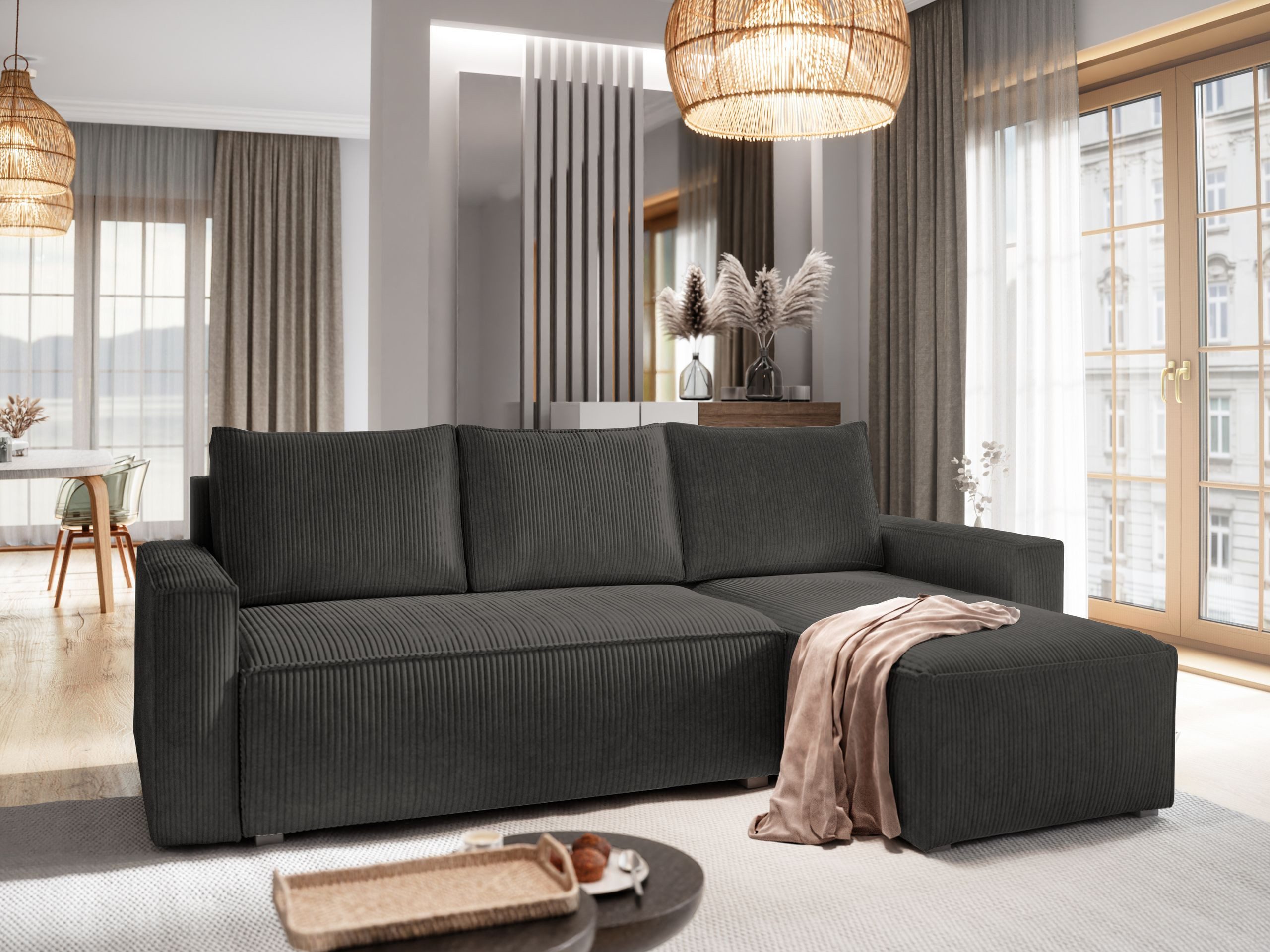 Masseno Ecksofa POTARO mit Schlaffunktion L-Form, günstig online kaufen
