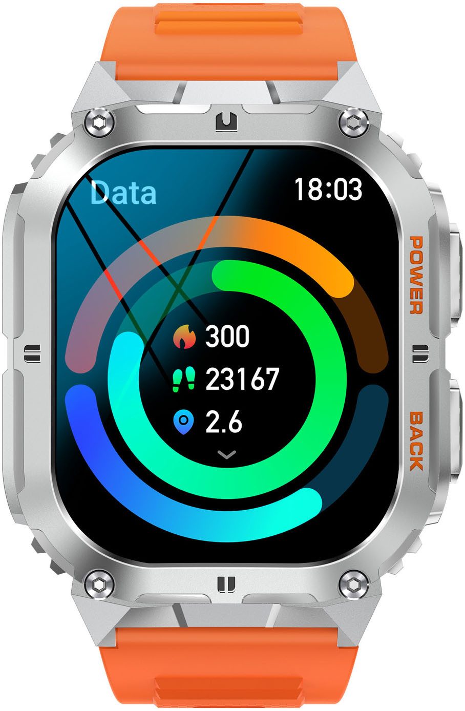 SMARTY 2.0 Smarty 2.0 Smartwatch (1,96 Zoll)