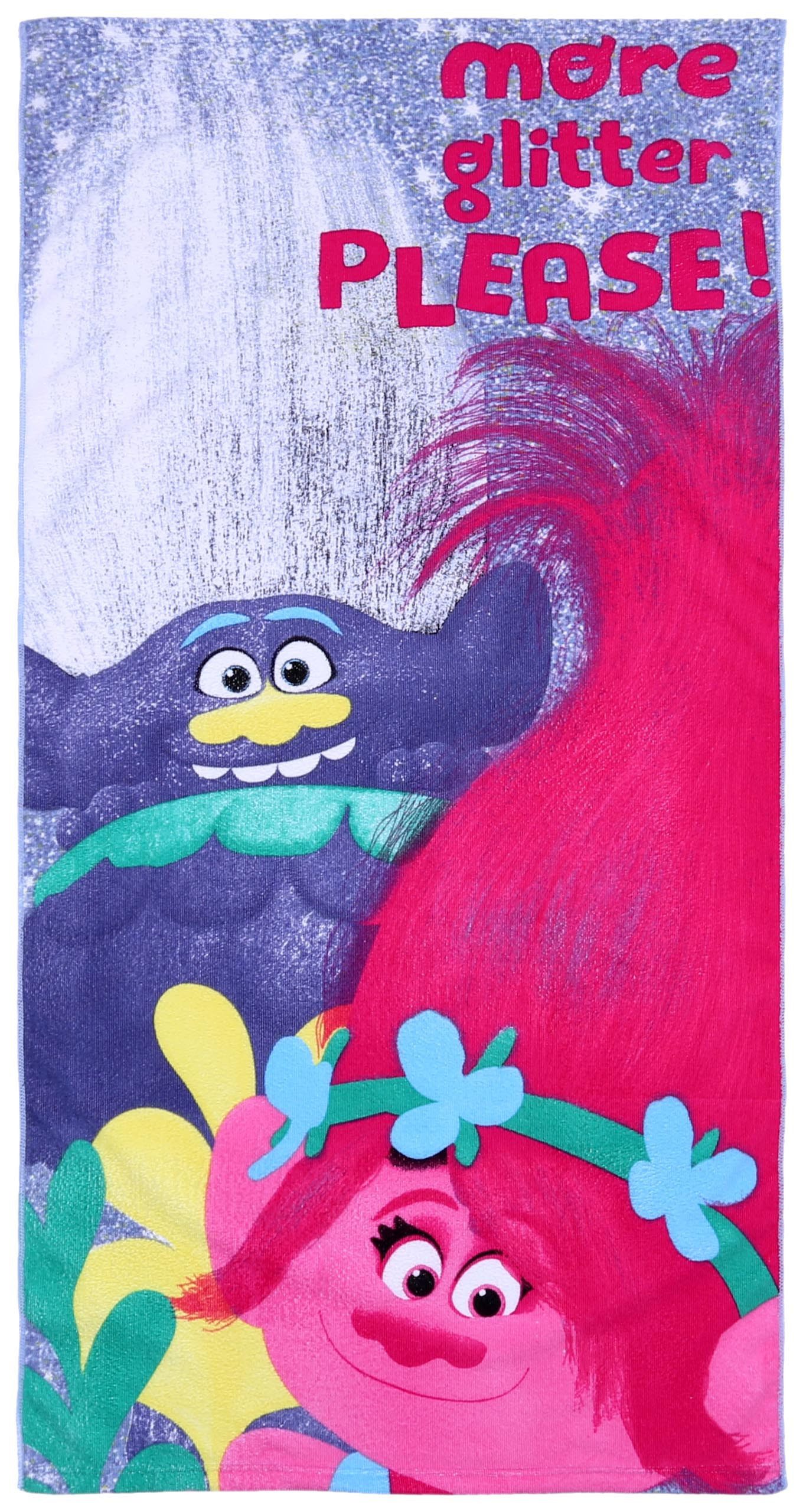 Trolls Badetücher Lila Strandtuch 70x140 TROLLS