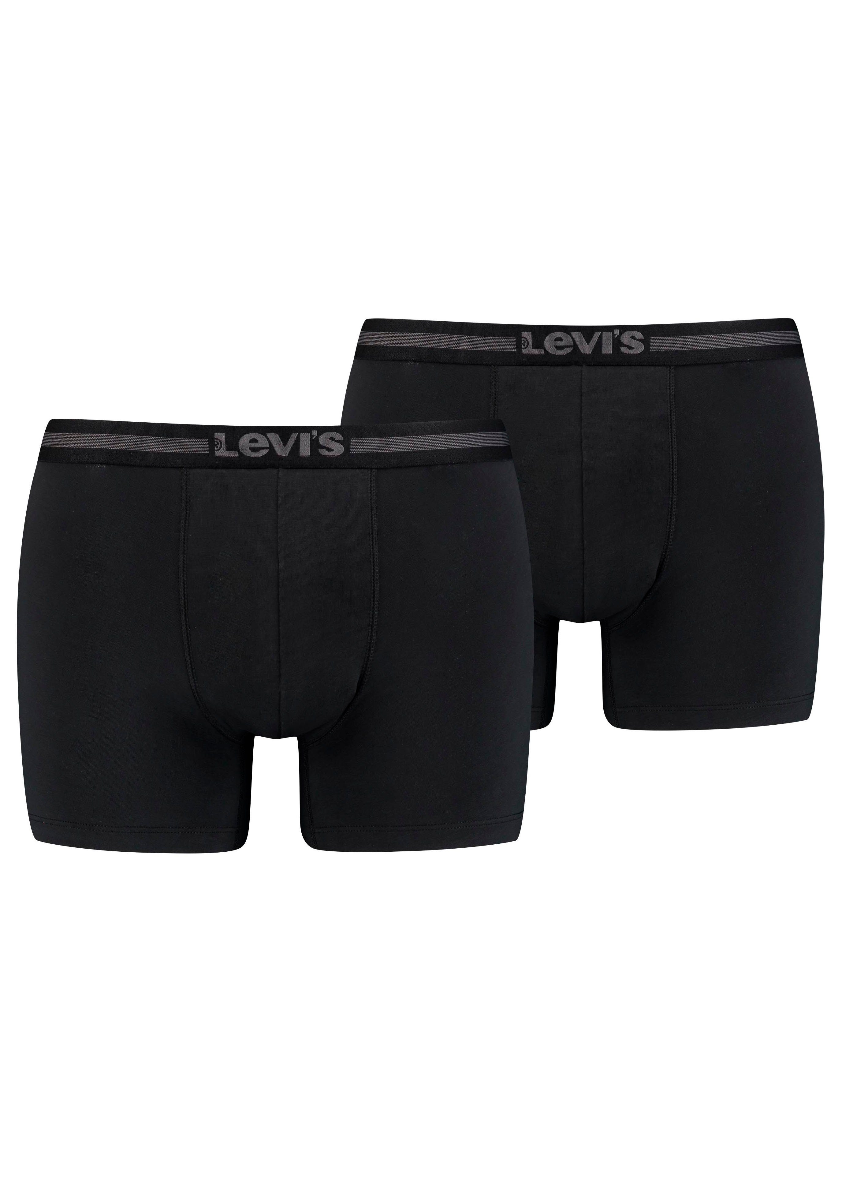 Levi's® Boxershorts (Packung, 2-St) LEVIS MEN TENCEL BOXER BRIEF 2P Jet Black