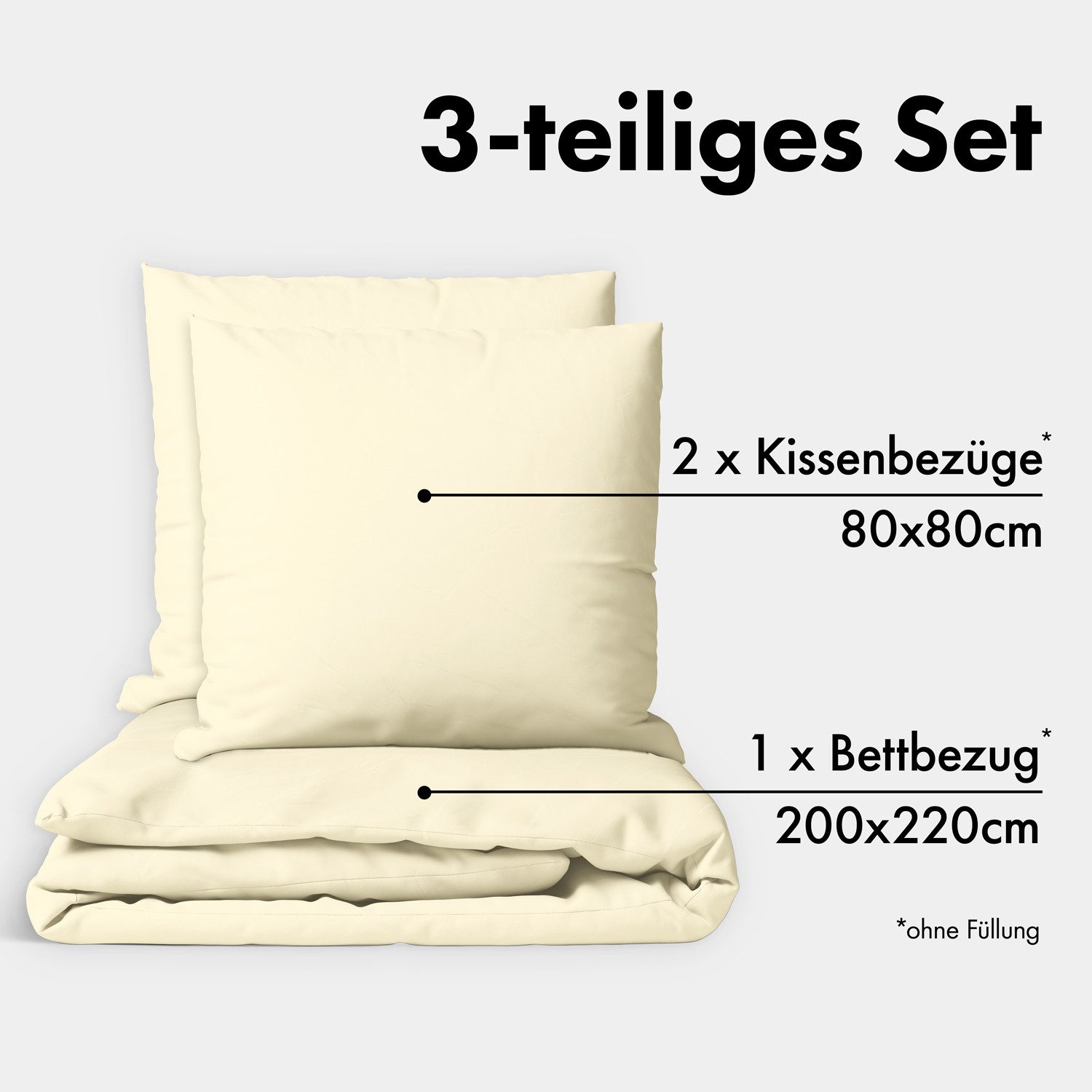 Jacobson Bettwäsche Set - 100% Baumwolle, günstig online kaufen