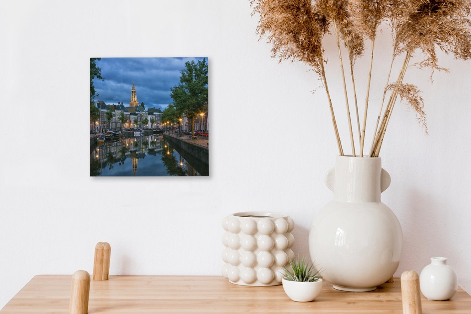 Leinwand Leinwandbild Schlafzimmer für Groningen Wohnzimmer - OneMillionCanvasses® (1 Bilder St), Grachtenpand,