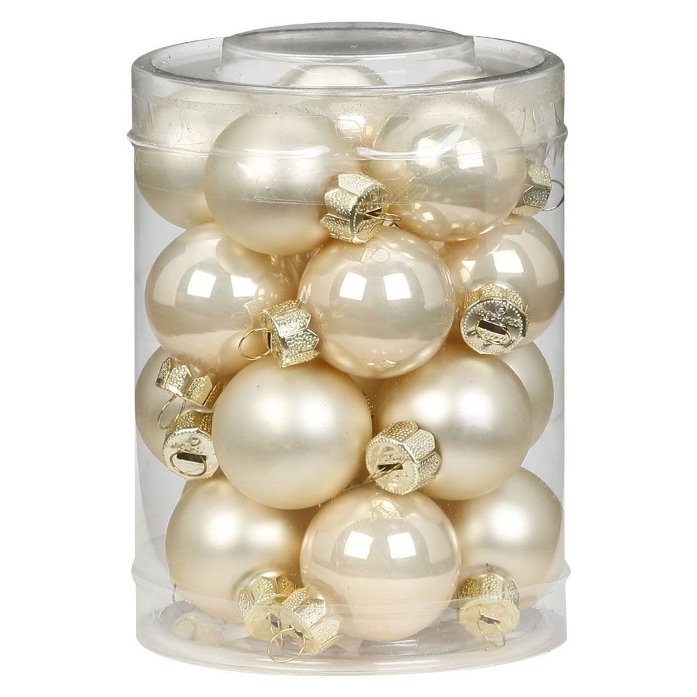 MAGIC by Inge Christbaumschmuck, Weihnachtskugeln Glas 3cm, 20 Stück