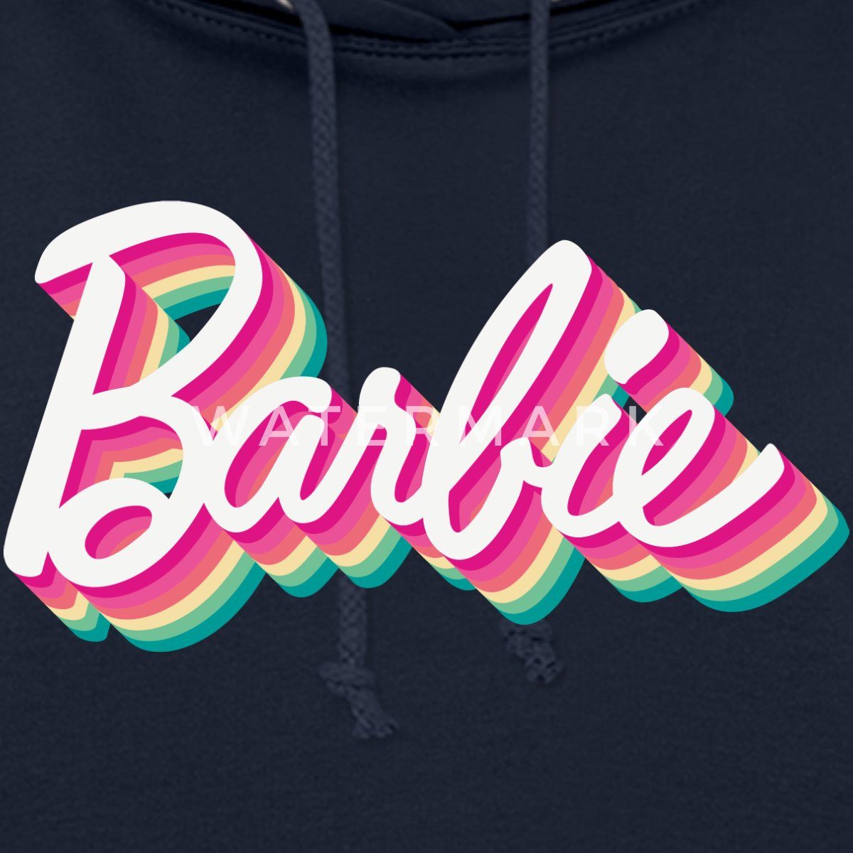 Spreadshirt Hoodie Barbie Buntes Logo Damen Hoodie (1-tlg)