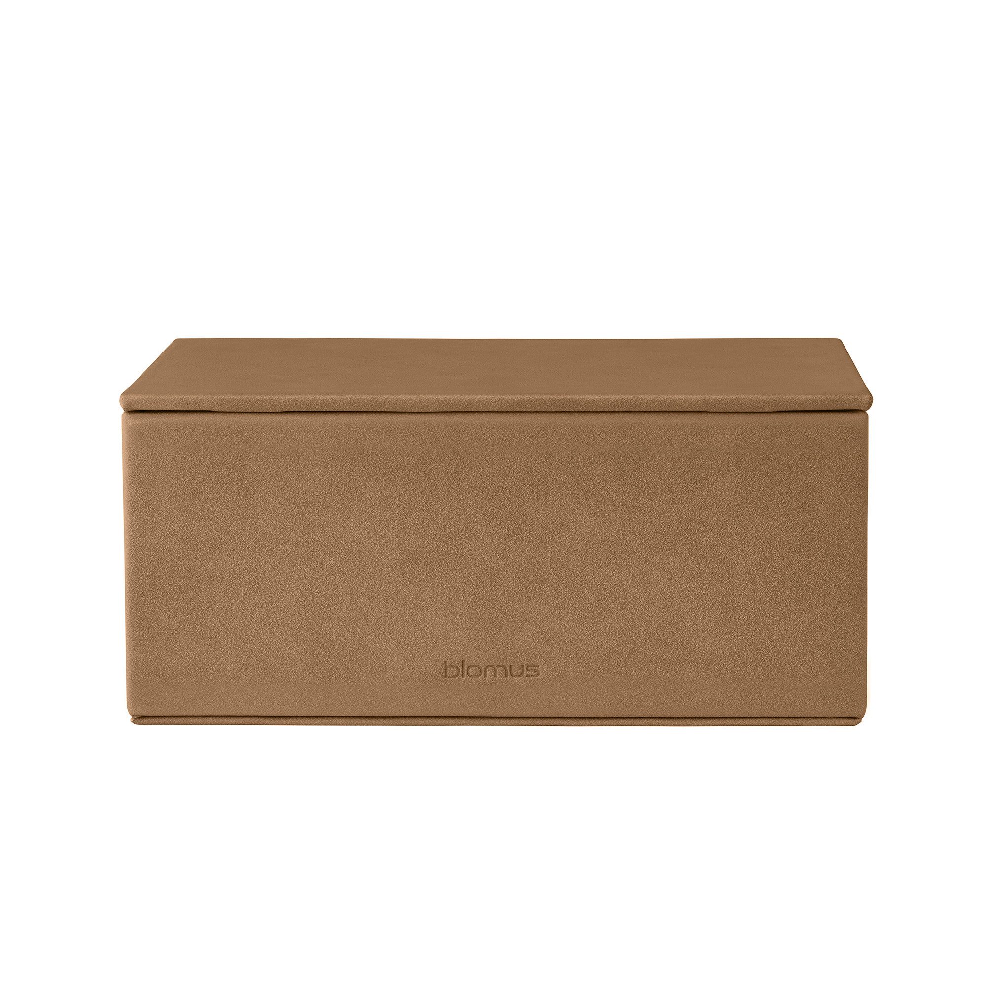 blomus Aufbewahrungsbox Schmuckaufbewahrung -SAHLA- Schmuckbox, Schatulle, Kiste für Schmuck (1 St., 1x), Funktionales Design, klare Linien, Wildlederoptik, Organizer