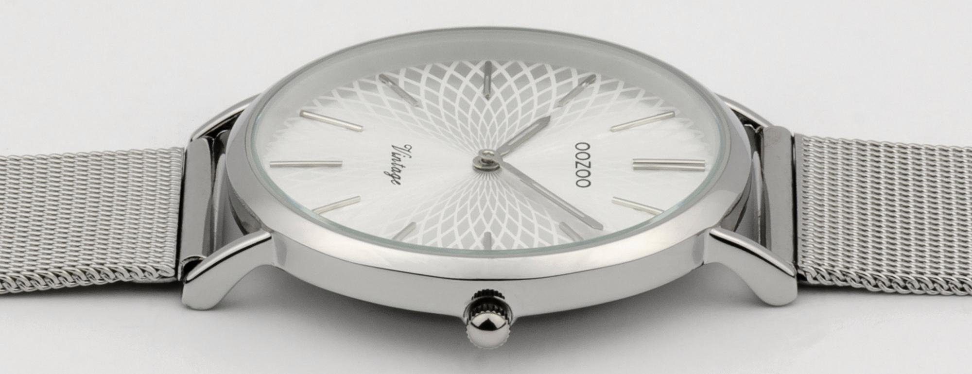 OOZOO Quarzuhr C9341, Armbanduhr, Damenuhr, analog, Milanaisearmband, Edels günstig online kaufen