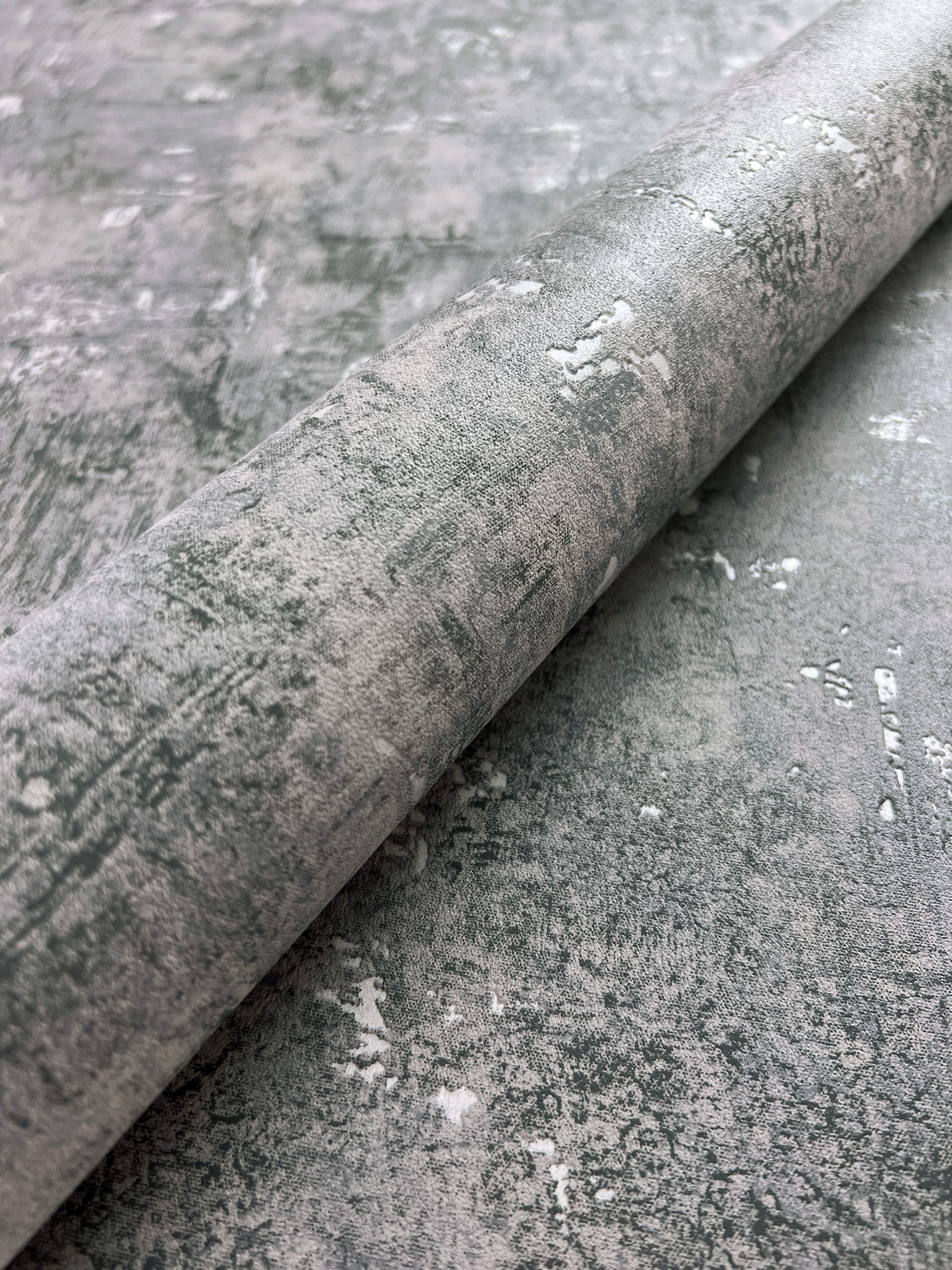 Newroom Vliestapete Kehda Dark Grey Tapete Betonoptik Beton,Zement,Metallic günstig online kaufen