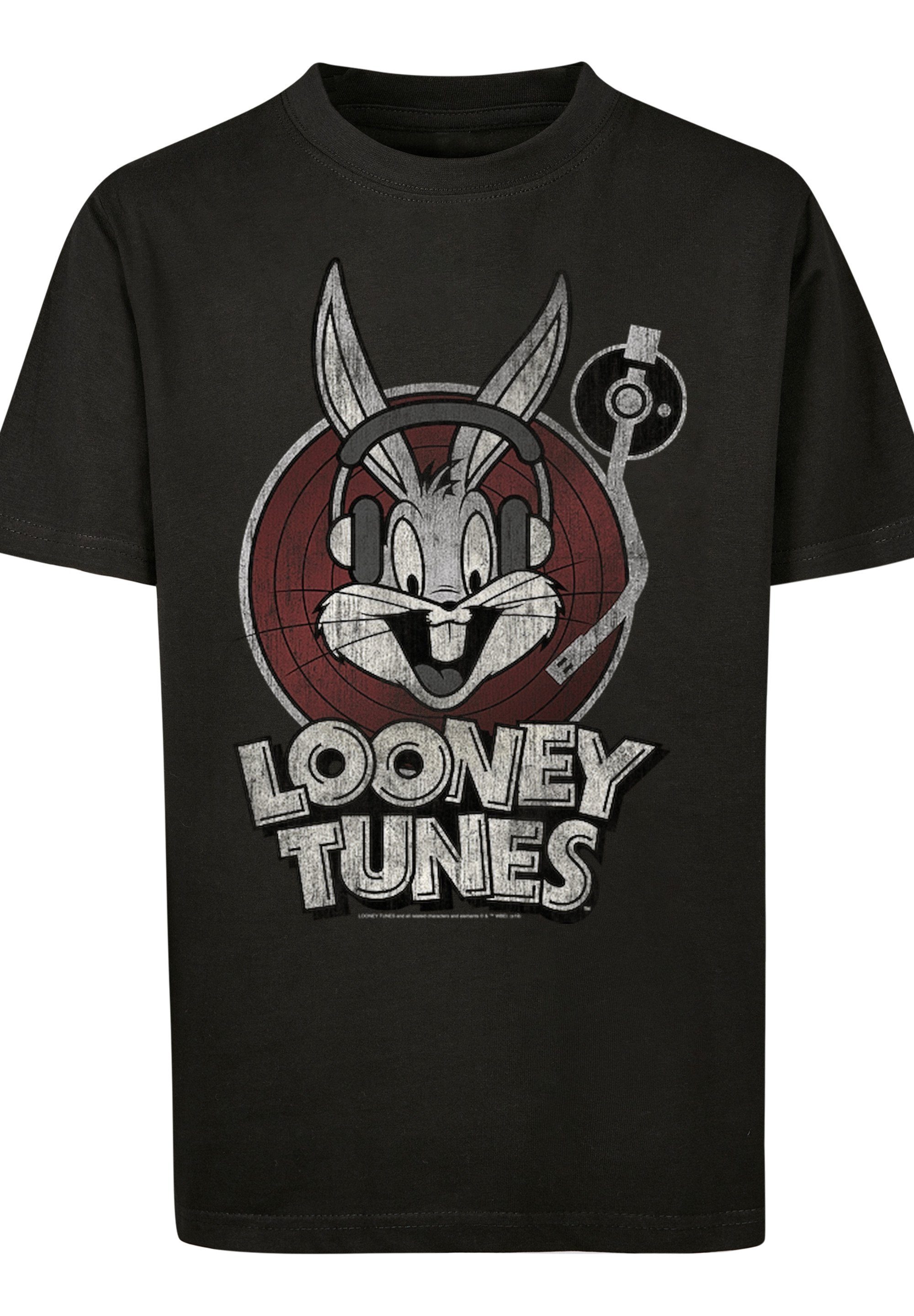 T-Shirt Bugs 'Looney F4NT4STIC schwarz Kinder,Premium Bunny' T-Shirt Merch,Jungen,Mädchen,Bedruckt Tunes Unisex