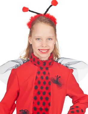andrea-moden Kostüm Marienkäfer Kostüm für Mädchen - Kleid mit Haarreif - Wald Wiese Blumen Käfer Insekten Verkleidung Karneval Fasching Mottoparty
