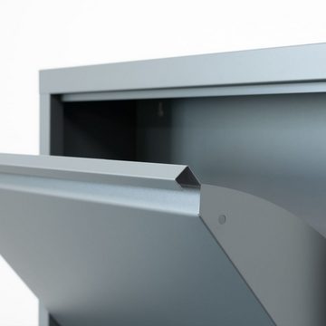ebuy24 Schuhschrank Pisa Schuhschrank mit 8 Klappen/Türen in Metall gr