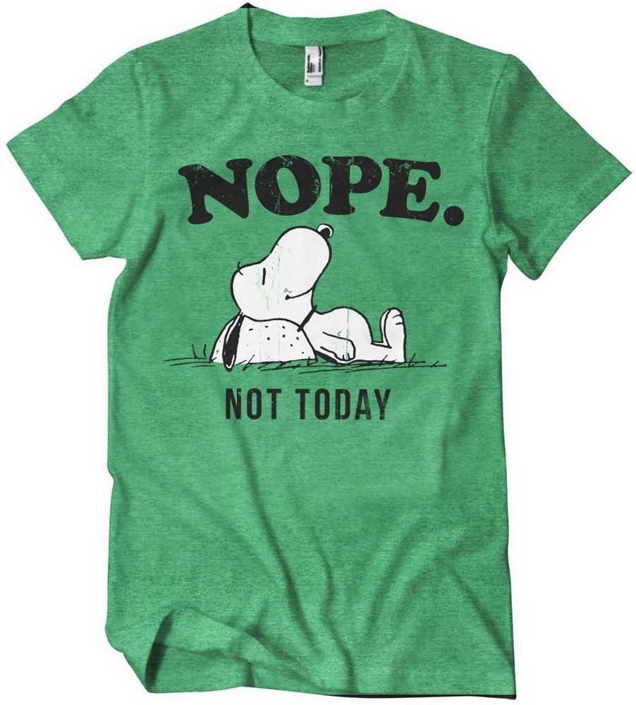 PEANUTS Worldwide LLC T-Shirt Nope Not Today T-Shirt