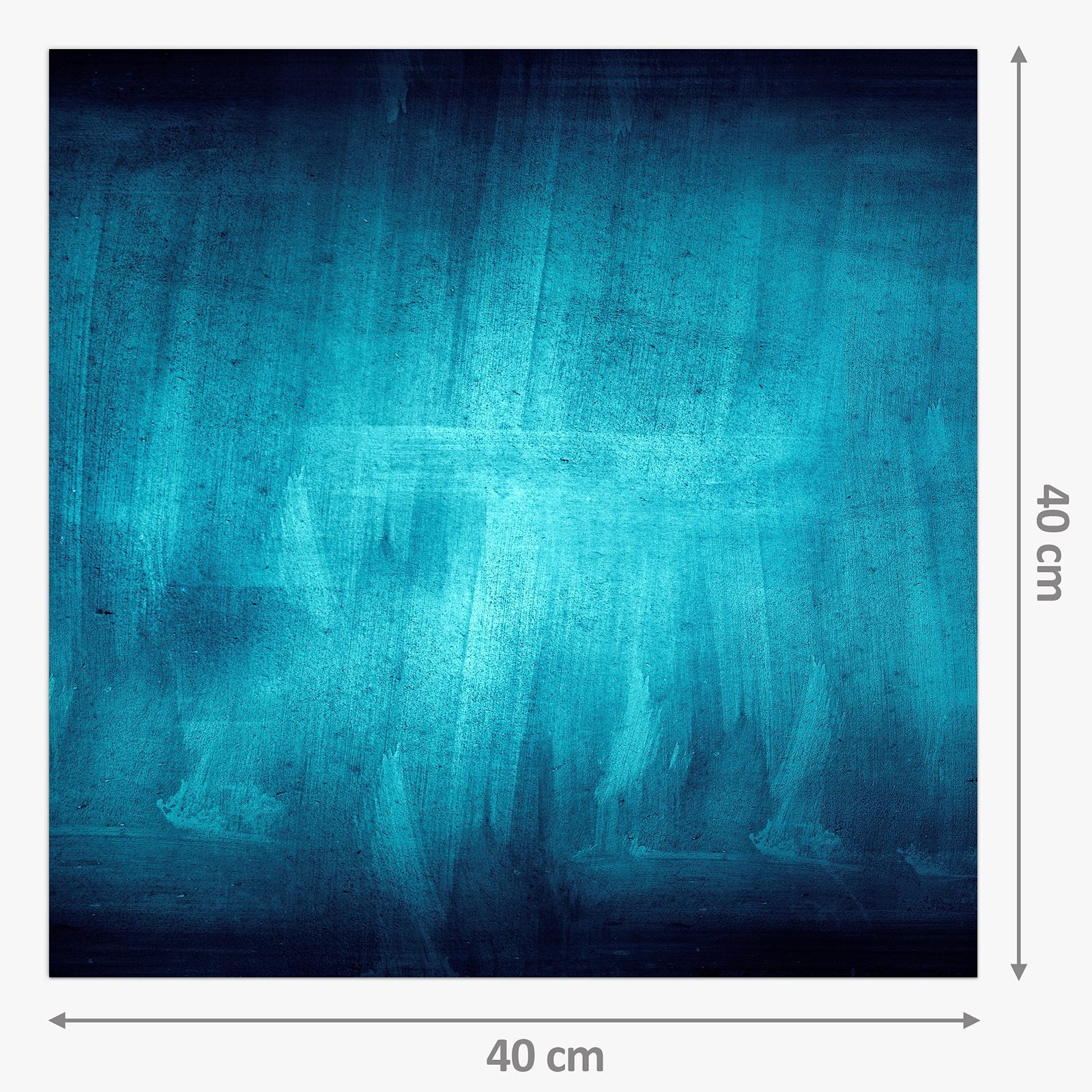 Blaue Spritzschutz Strukturen Motiv Küchenrückwand Primedeco Küchenrückwand Glas mit