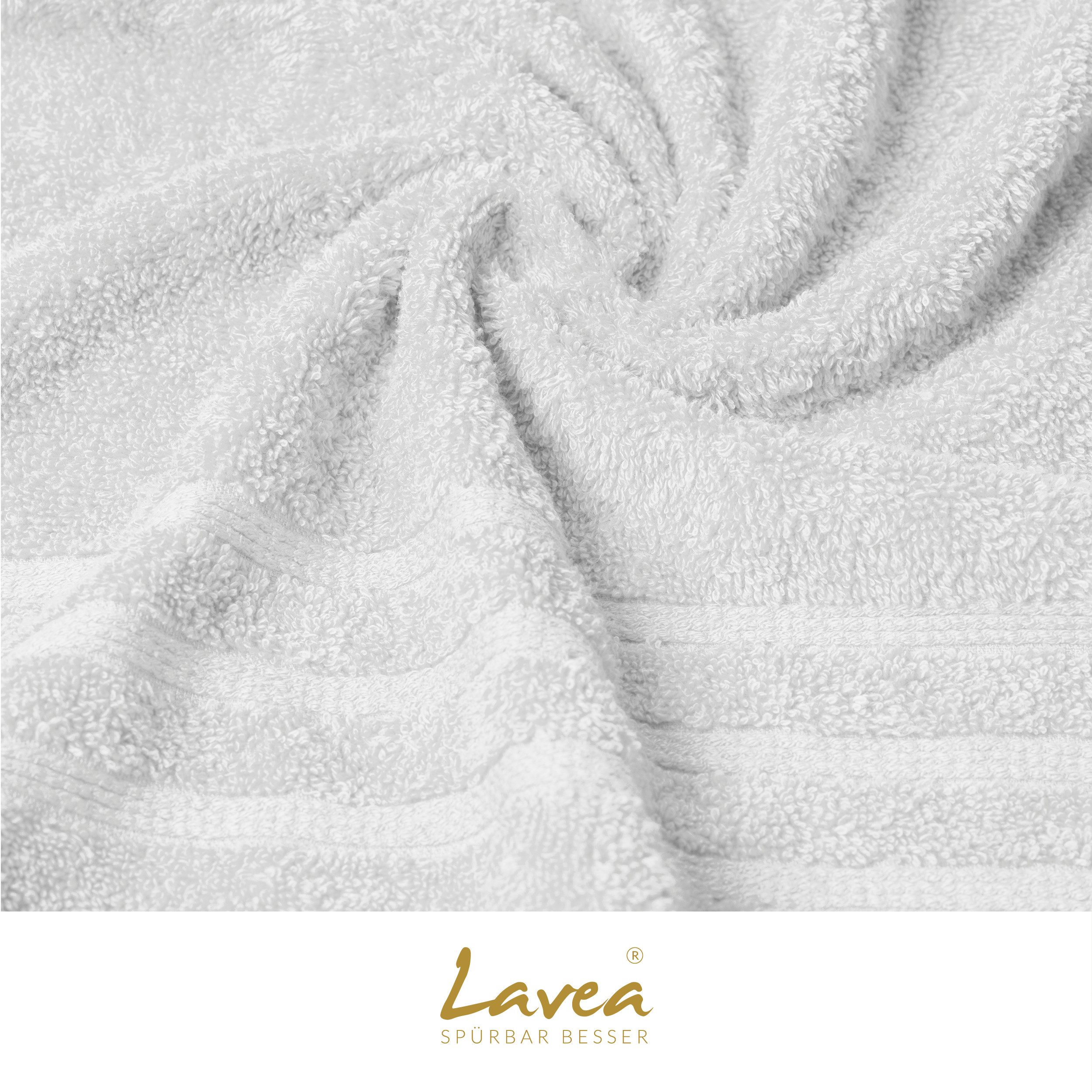 Lavea Badetuch Bali Duschtuch 100x150 cm Duschtuch 70x140 cm, Weiches Bio-Baumwollfrottee (1-St), Handtuch, GOTS-zertifiziert, extra saugstark mit 500g/m² – Bild 5 von 5