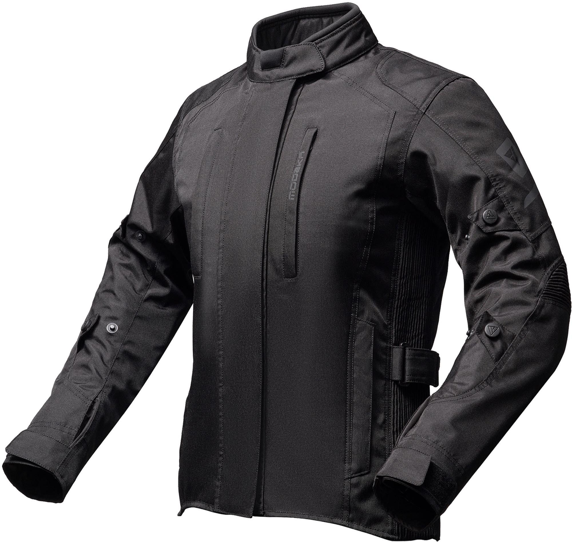 Modeka Motorradjacke Tarex II wasserdichte Damen-Motorrad-Textiljacke Airbag vorbereitet,Verbindungsreißverschluss,Ellenbogenprotektore