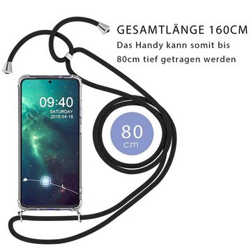 CoolGadget Handykette Handyhülle mit Handyband für Samsung Galaxy S21 FE 6,4 Zoll, Case zum Umhängen Kette Halsband Kordel mit Hülle für Samsung S21 FE
