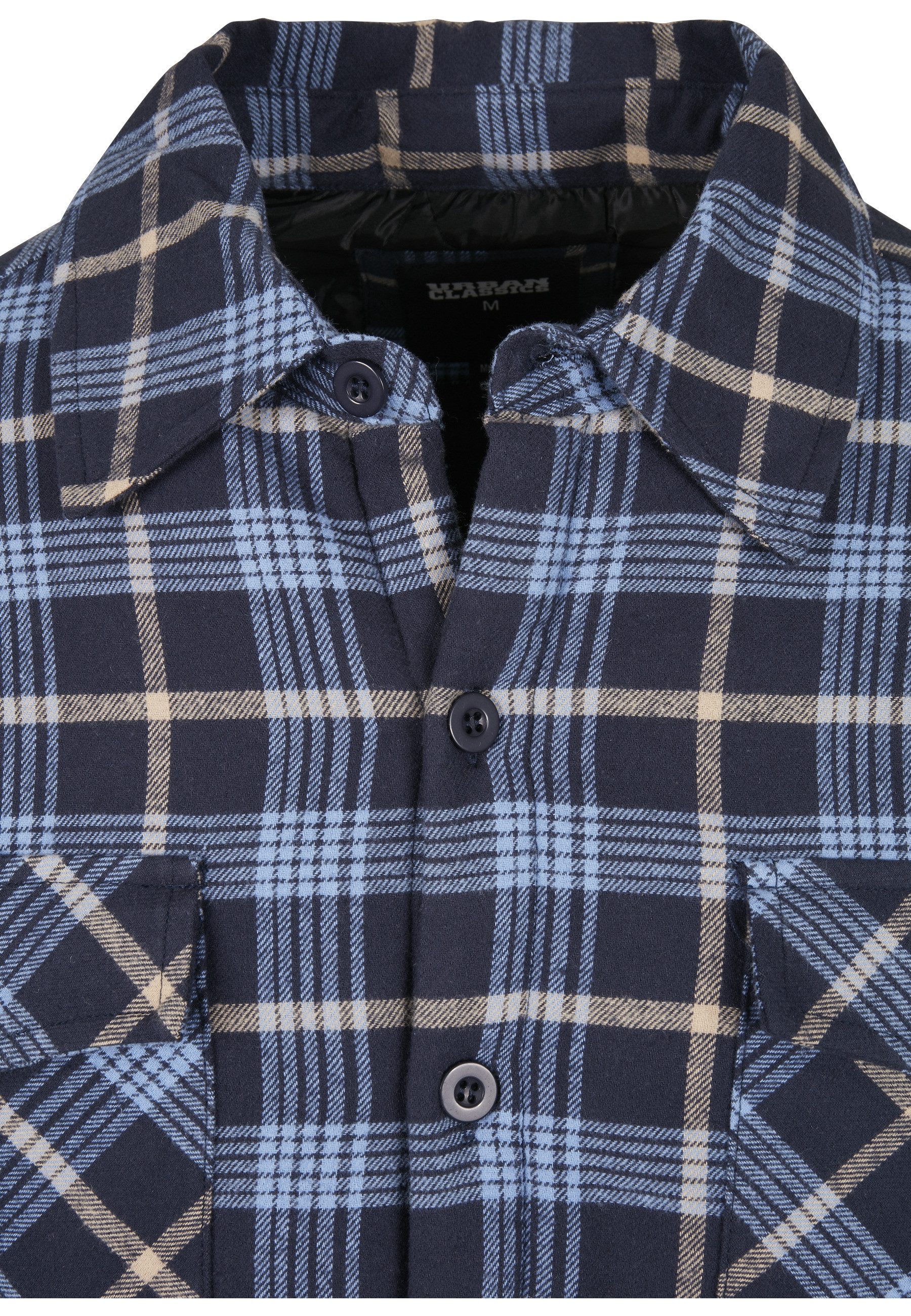 URBAN CLASSICS Anorak Urban Classics Herren Plaid Quilted Shirt Jacket (1-St)