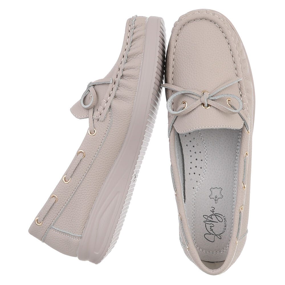 Ital-Design Bequeme Mokassins für Damen mit eleganten Details Slipper (91261428) ultraleichte und komfortable Sohle