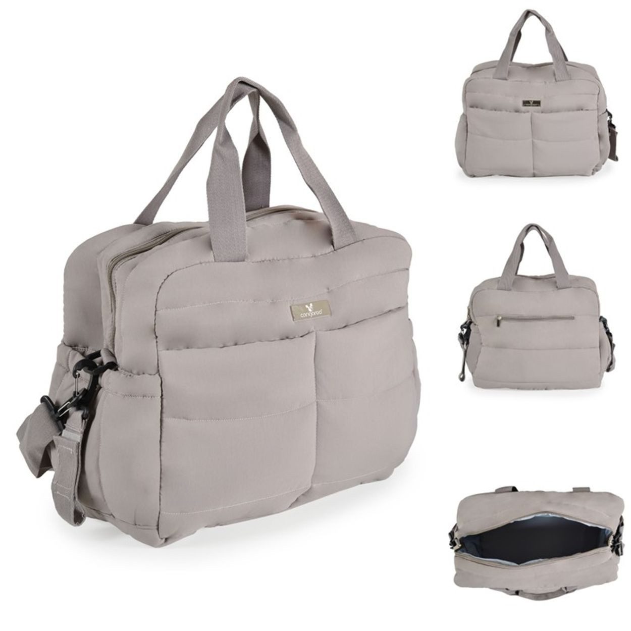 Cangaroo Wickeltasche Solana (1-tlg), Wickelunterlage, Seitentaschen, Isoliertasche, Kinderwagenclips