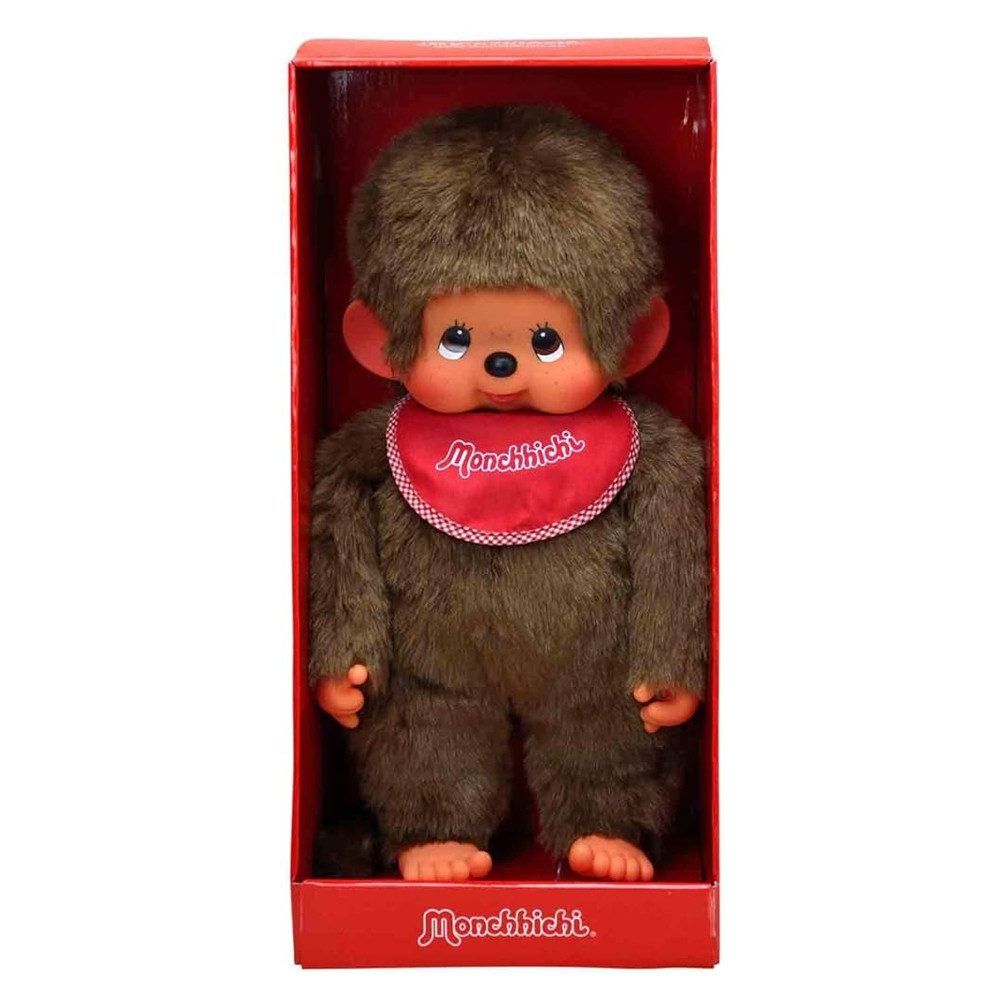 Monchhichi Plüschfigur Classic Junge 45 cm Monchhichi Puppe mit rotem Lätzc günstig online kaufen