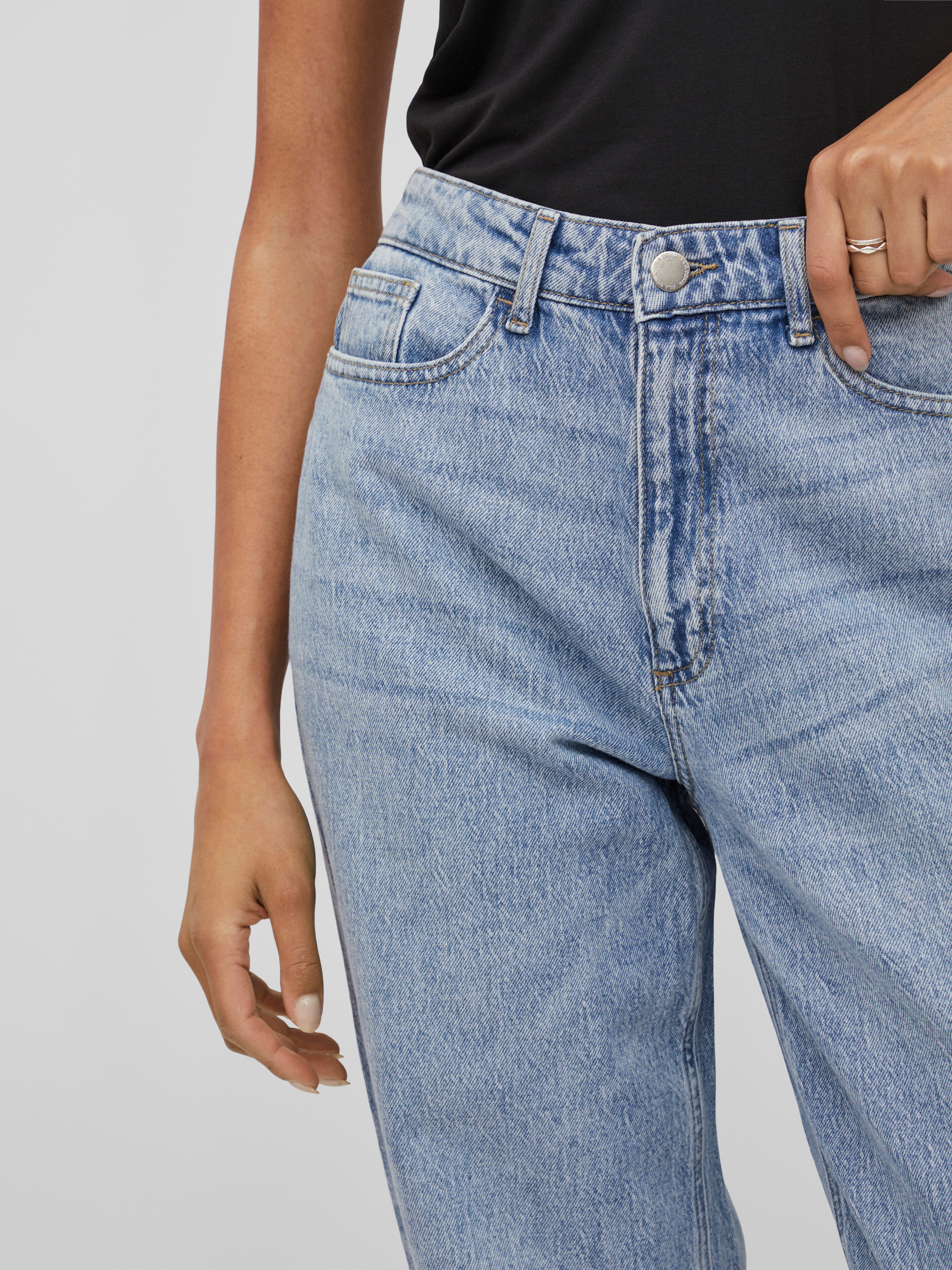 Vila High-waist-Jeans VIKELLY JAF HW STRAIGHT JEANS-NOOS Baumwollmischung