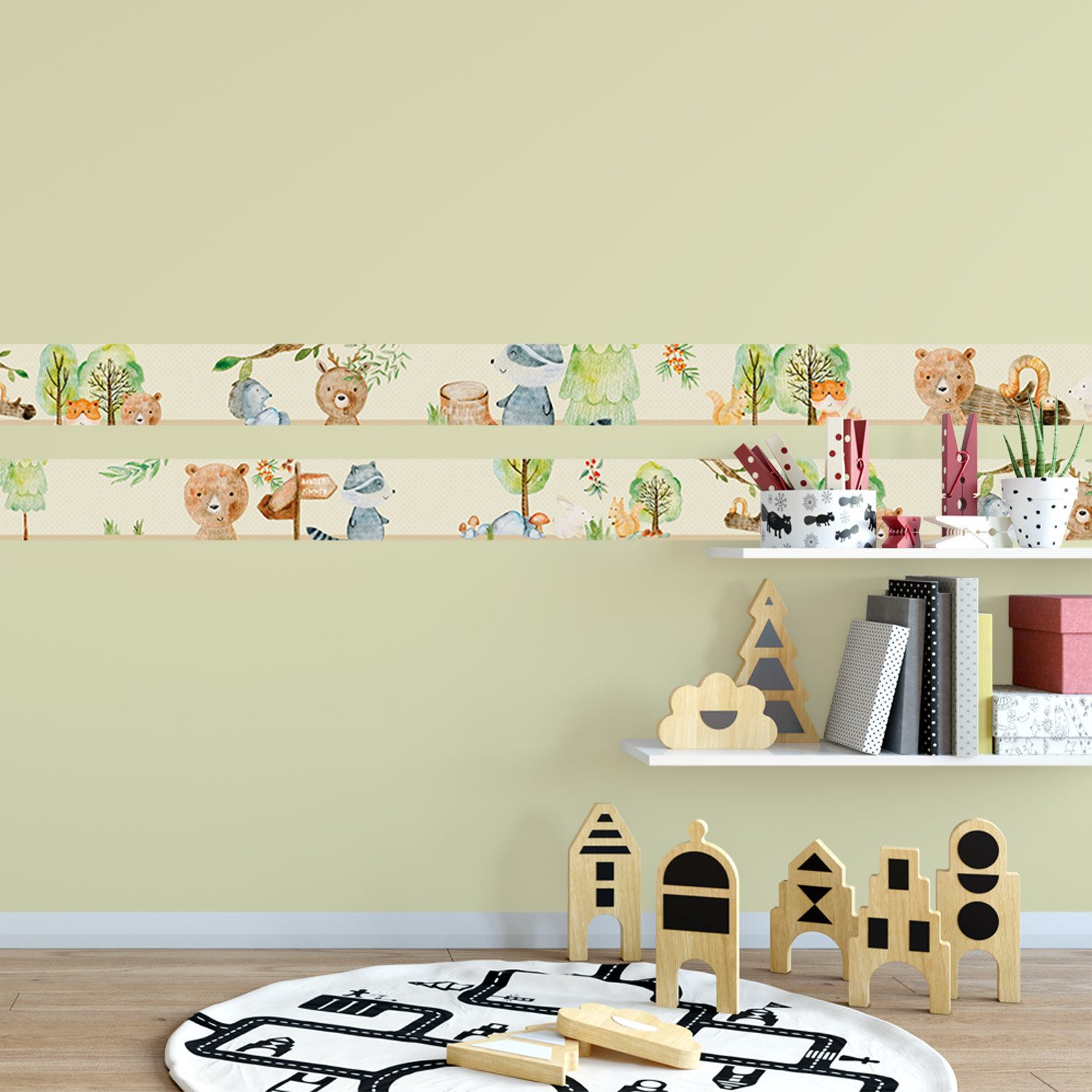 Sunnywall Bordüre Woodland / Waldtiere (Bordüre günstig online kaufen