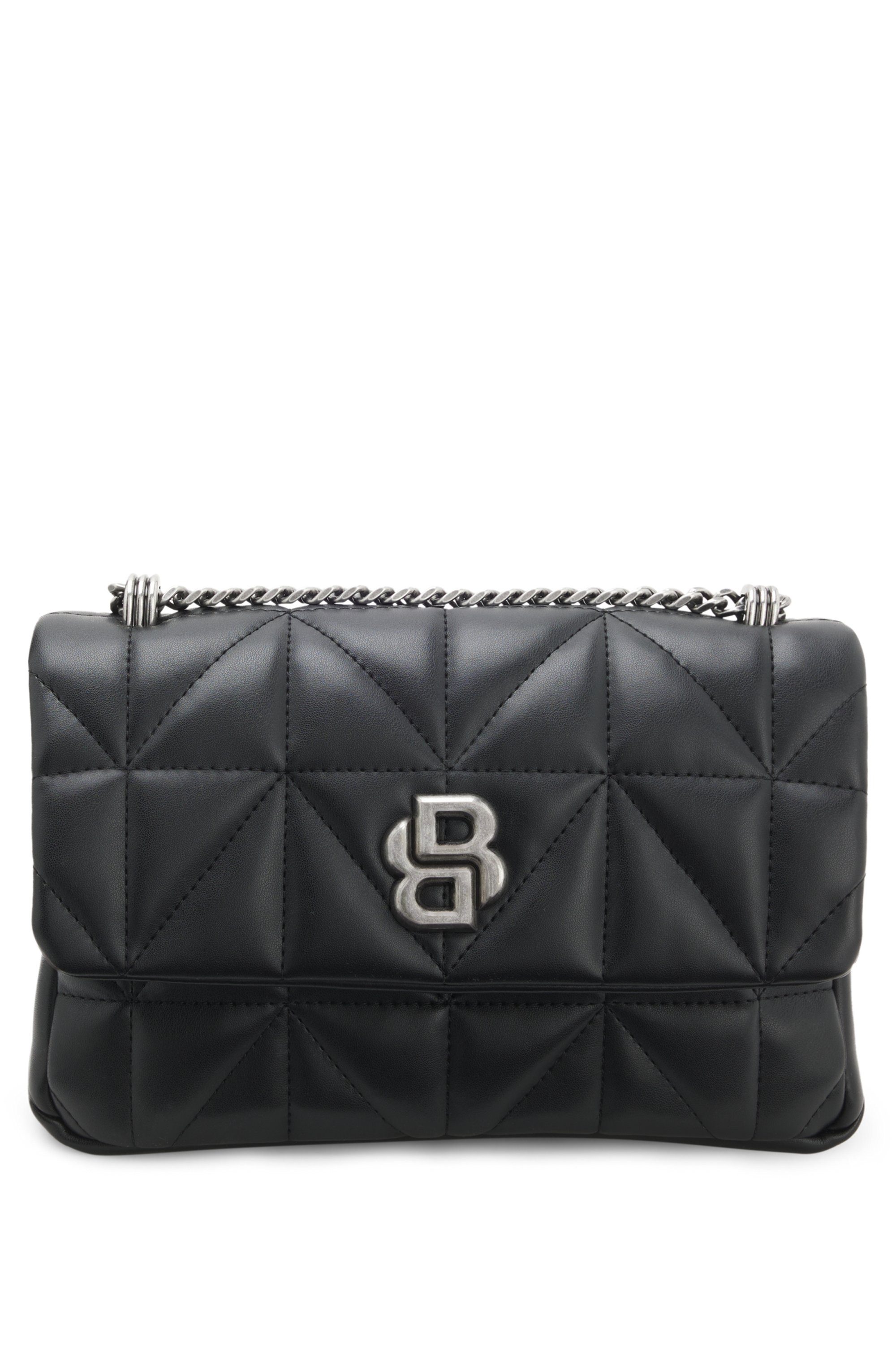 BOSS Schultertasche B-Icon, Damen Abendtasche, Umhängetasche mit Umhängekette