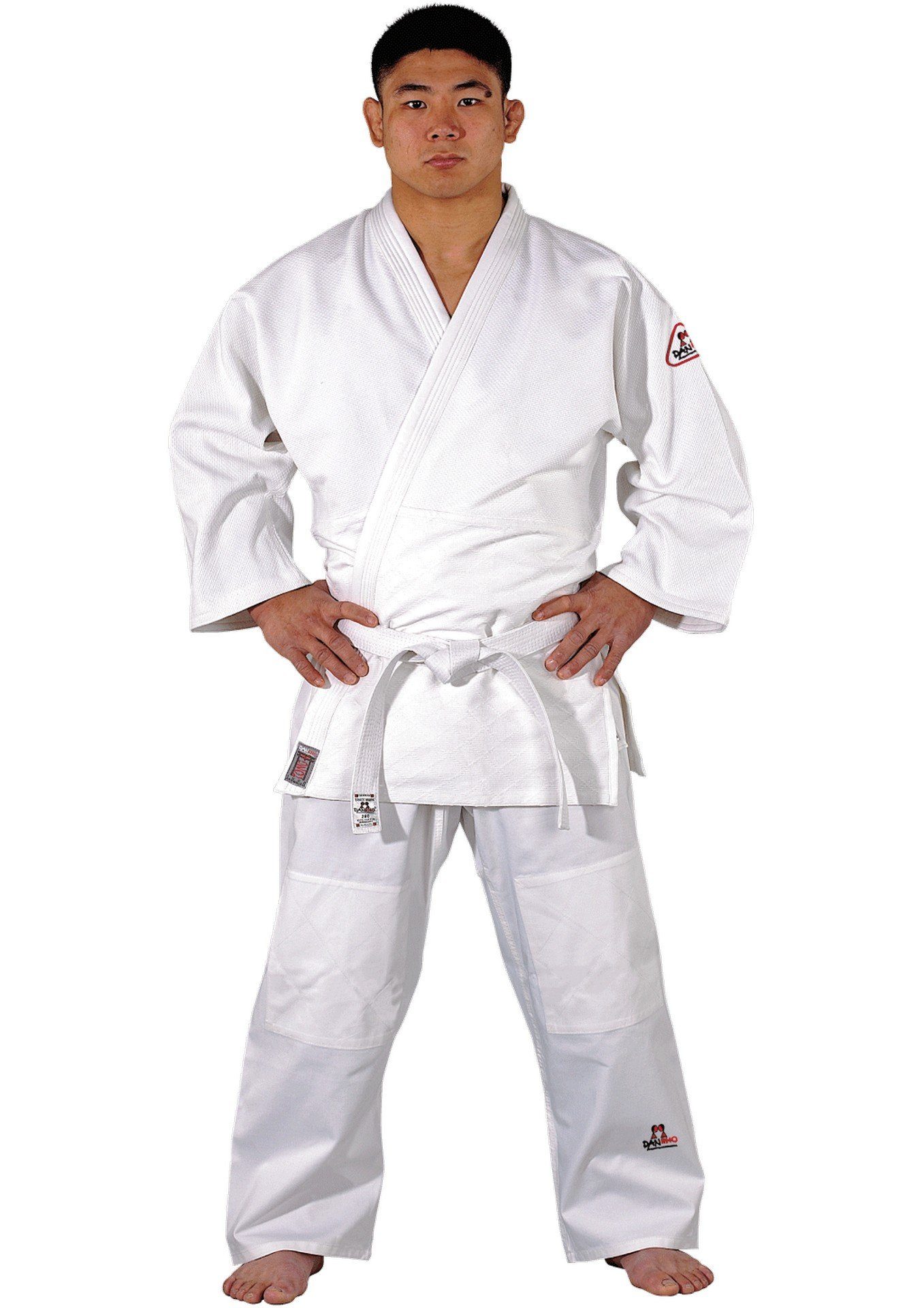 Danrho Judoanzug Tong Ju 210 Dojo Line 8 Jiu - Kinder, Dojo Line, Jitsu Komplett), (3-Teilig, Jutsu 100% cm, IL Judo KWON Erwachsene, Anzug Größen: Baumwolle weiß, 90 OZ