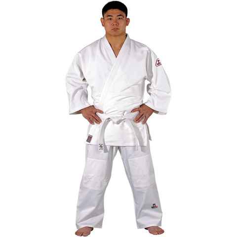 Danrho Judoanzug Tong IL Judo Anzug Dojo Line Ju Jutsu Jiu Jitsu 100% Baumwolle KWON (3-Teilig, Komplett), Dojo Line, Kinder, Erwachsene, Größen: 90 - 210 cm, weiß, 8 OZ