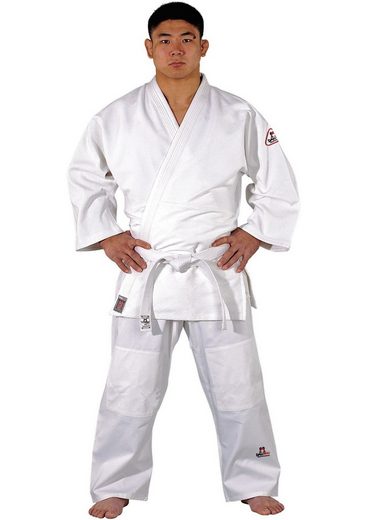 Danrho Judoanzug »Tong IL Judo Anzug Dojo Line Ju Jutsu Jiu Jitsu 100% Baumwolle KWON« (3-Teilig, Komplett), Dojo Line, Kinder, Erwachsene, Größen: 90 - 210 cm, weiß, 8 OZ
