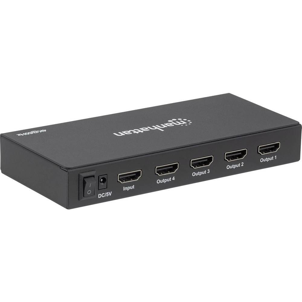 4K 4-Port HDMI-Splitter 4K@60Hz Stromversorgung HDMI-Adapter